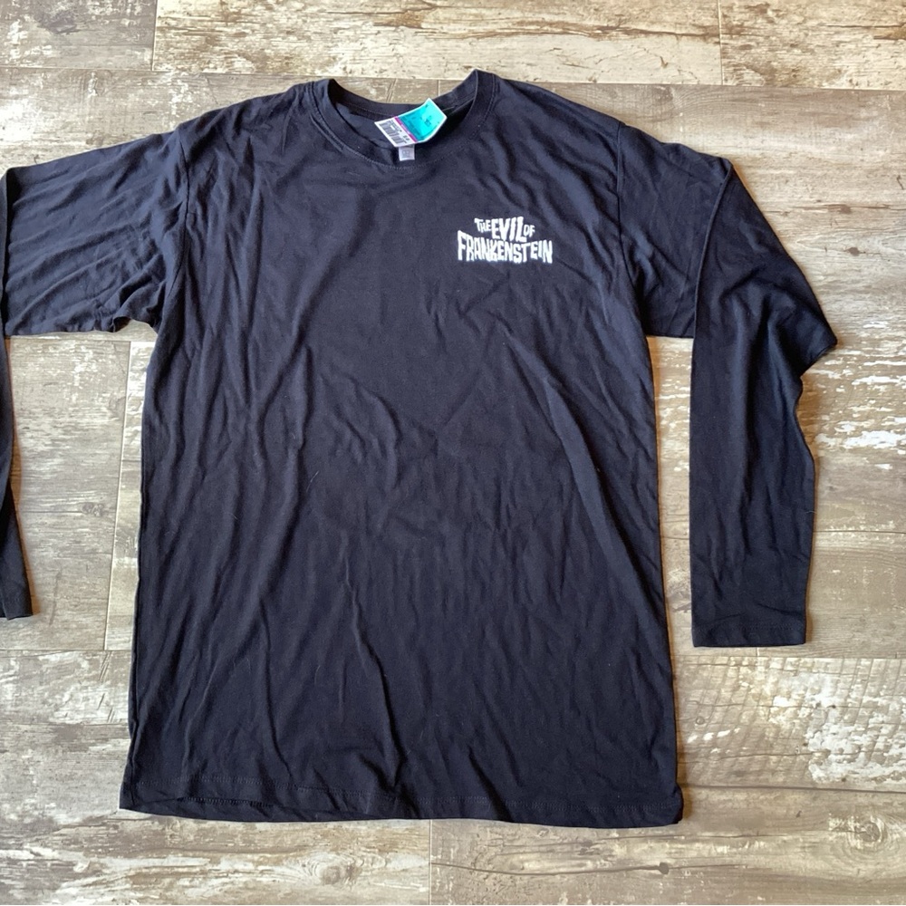 NWT The Evil Of Frankenstein Black Long Sleeve Men's Large